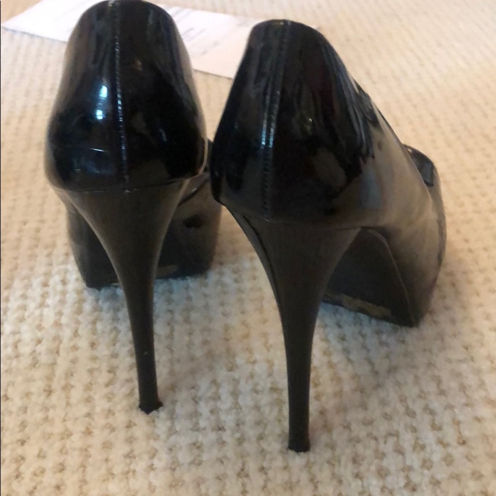 Charlotte Russe black patent leather pumps
